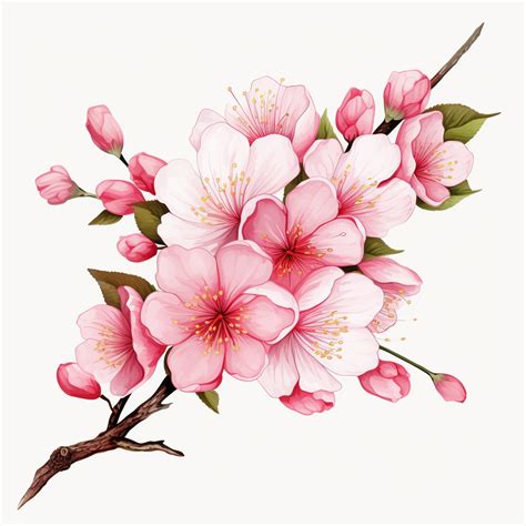 SAKURA 100 Clip Arts and 6 Seamless Pattern cherry Blossom, Png, Japan ...