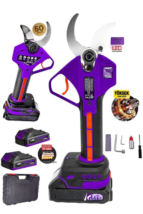 Germany Steel 20Ahx Çift Akülü 50MM Çift Kademeli Akülü Budama Makası ...