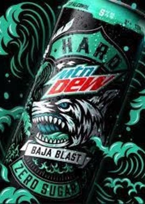 Mountain Dew Baja Blast Logo Mtn Dew Baja Gold Dew With A Blast Of