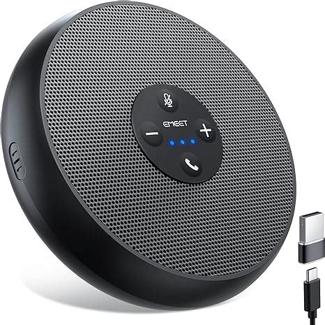 EMEET USB Speakerphone, M1A Zoom Certified AI Mics 360°Voice Pickup US ...