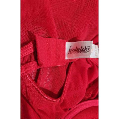 Frederick's of Hollywood women's vintage red lace and… - Gem