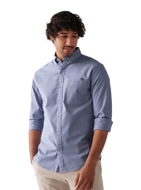 Andamen Men's Lavender Slim Fit Long Sleeves Shirts (Lavendar, XXL ...