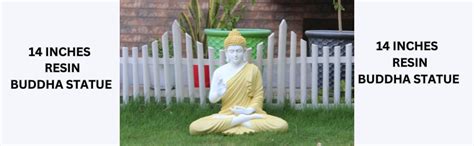Wonderland 14 inches Ashirvad Avastha Buddha Resin Statue, showpiece ...