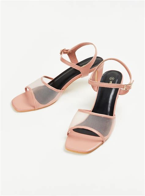 Buy Women Mesh Block Heel Sandals Online at just Rs. 999.0 ...
