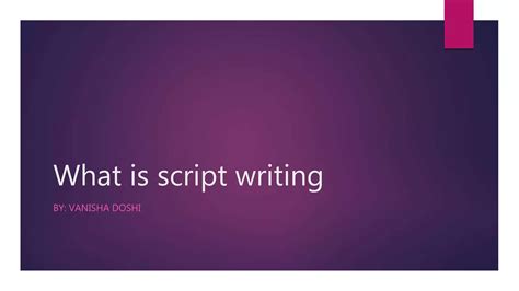 Image result for 4 Script Writing
