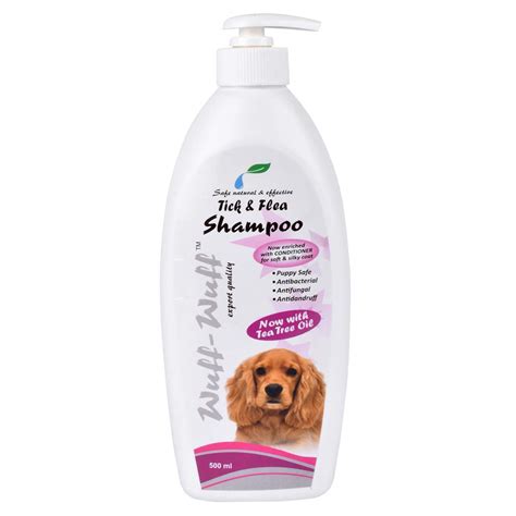 Buy Wuff-Wuff Tick & Flea Shampoo for Pets or Dogs 500 ml Online at Low ...