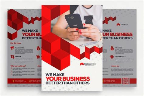 Geometric business brochure | Free PSD