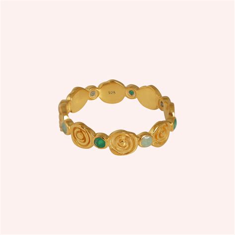 Rose Ring in 925 Silver (18K Gold Plated Option) | Silver Eternity