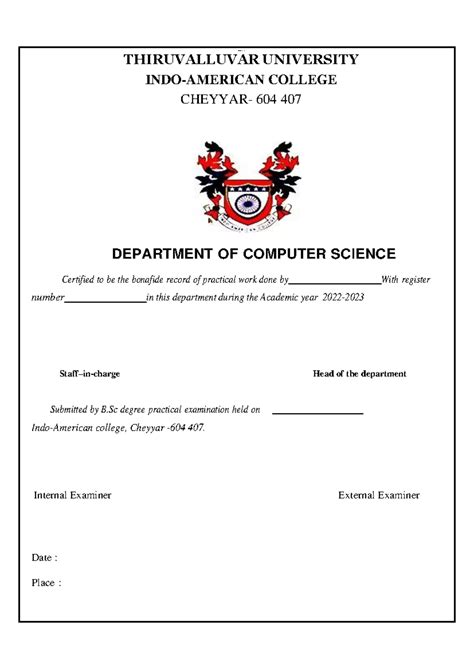 BSC LAB - PRACTICAL - lOM oAR cP SD| 1 6 2 5 2 2 4 3 THIRUVALLUVAR ...