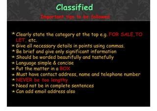 Samples of Advertisement Writing 的图像结果