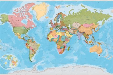 World Map with Countries 的图像结果