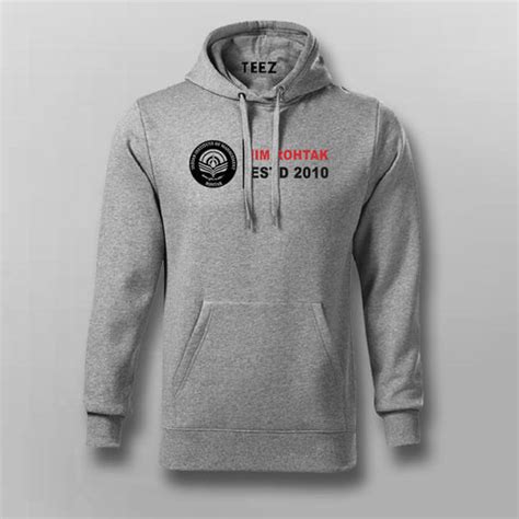 IIM Rohtak ESTD 2010 Official Logo Men's Hoodie - TEEZ.in