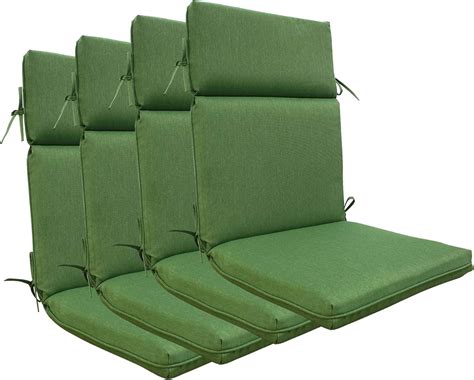 Amazon.com: BOSSIMA Indoor Outdoor High Back Chair Cushions Replacement ...