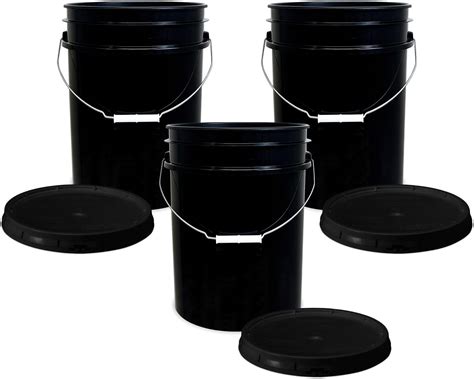 Amazon.com: ePackageSupply 5 Gallon Plastic Bucket with Airtight Lid I ...