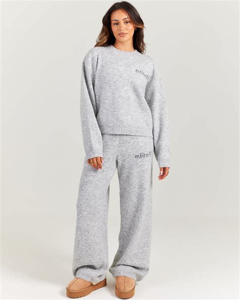 V1 Elite 11 Knitted Wide Leg Pants - Grey Marle – Elite Eleven