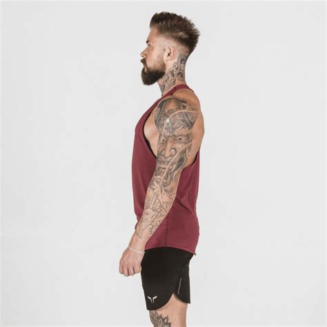 IN - Next Gen Stringer - Maroon | Gym Stringers Men | SQUATWOLF