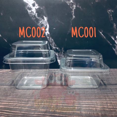 ถ้วยพลาสติก สี่เหลี่ยมพร้อมฝา MC เบอร์ 001 002 (MC001 MC002) - kexwun ...