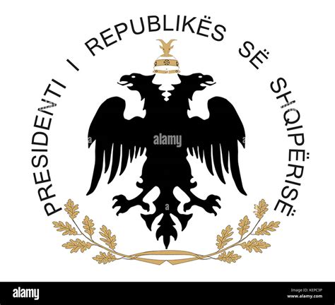 Emblem of the President of the Republic of Albania Stock Photo - Alamy