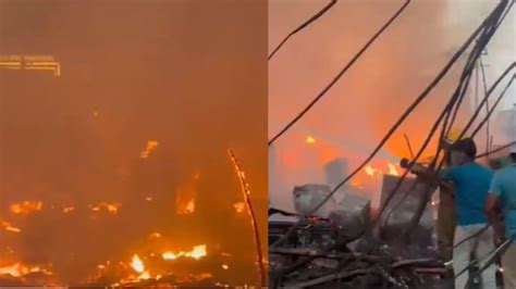 Lucknow Fire: Massive Blaze Engulf Slum Cluster, 200 Shanties Reduced ...