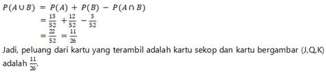 Contoh Soal Peluang Suatu Kejadian