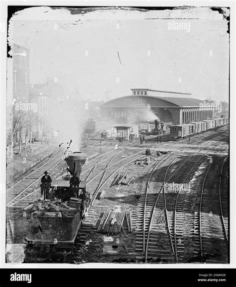 Atlanta, Georgia. Railroad yards, Civil War Photographs 1861-1865 Stock ...