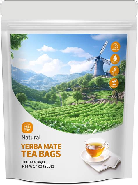 Amazon.com : Yerba Mate Tea Bags with 100 Count - Supports ...