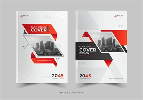 Business book cover brochure cover design or annual report and company ...