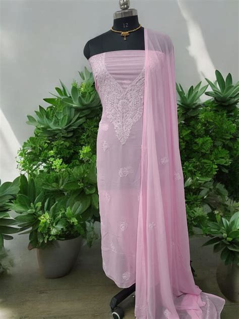 Buy Lucknow Handcrafted Chikankari Salwar Suits Online – Leheriya