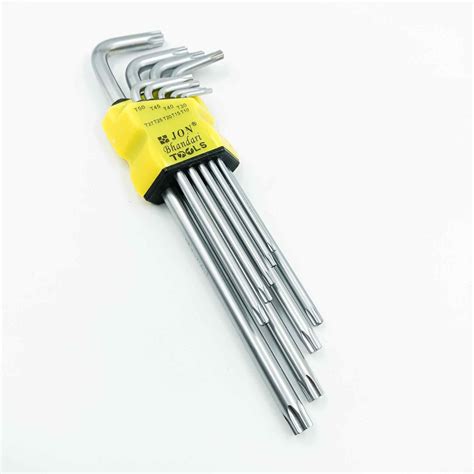 Torx key set 9pcs flower alenkey set star key set T10 to T50 jon ...