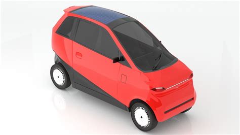 Vayve Mobility EVA Cherry Red 3D model | CGTrader