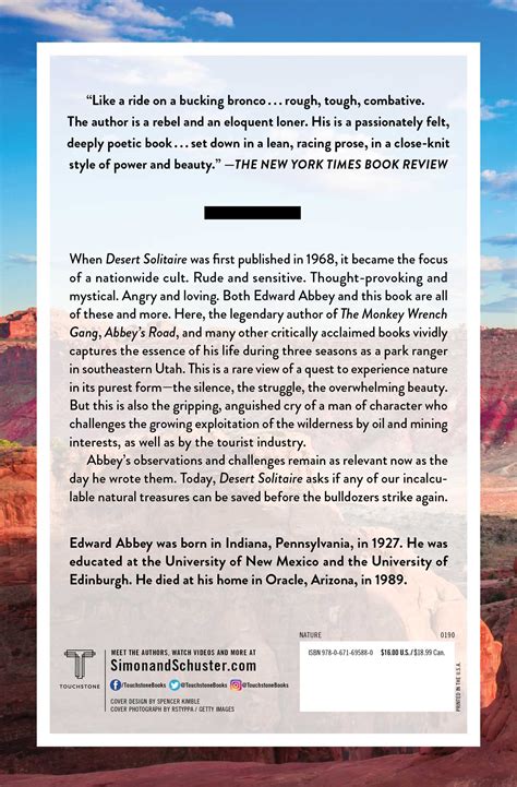 Desert Solitaire | Book by Edward Abbey | Official Publisher Page ...