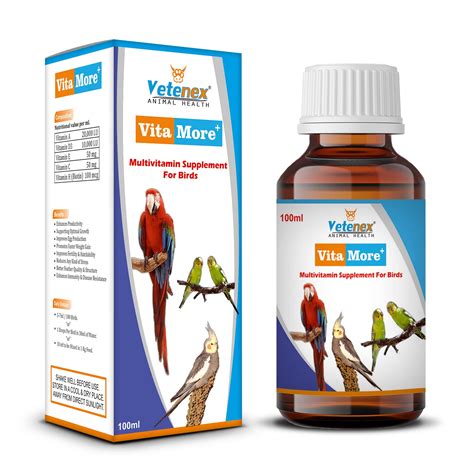 VETENEX VitaMore Plus - Multivitamin Supplement for Birds - 100 ML ...