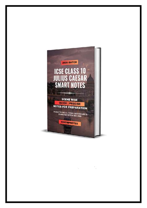 Julius Caesar: Character Analysis & Themes - ICSEIMPNOTES - Studocu