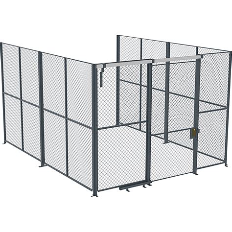 Husky Rack & Wire EZ Wire 15ft.L x 15ft.W x 10ft.H 3-Sided Cage — 4ft ...