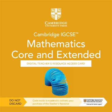 Cambridge Igcse Mathematics Core And Extended Digital Teachers Resource ...