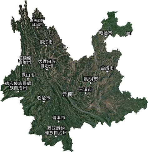 云南省卫星地图数据资源,云南省地图数据
