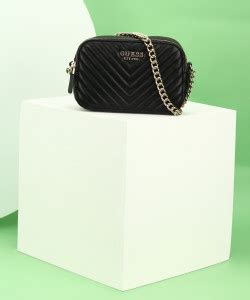 GUESS Black Sling Bag NOELLE CROSSBODY CAMERA BLACK - Price in India ...