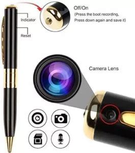 SNARIYOVSN Hidden Spy Pen Camera with Audio Video Recording Model 9 Spy ...