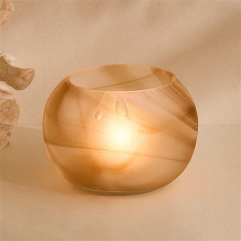 Buy Alchemy Alabasta Glass Fluid T-Light Holder from Home Centre at ...