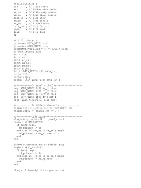 Image result for FIFO Using Verilog