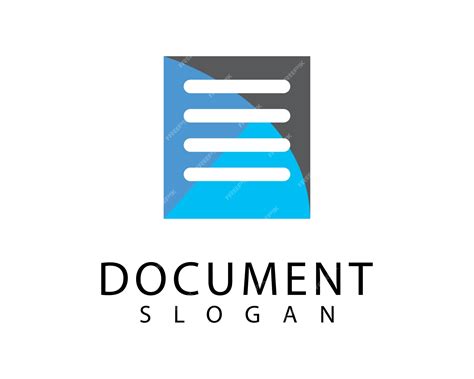 Document logo vector design | Premium Vector
