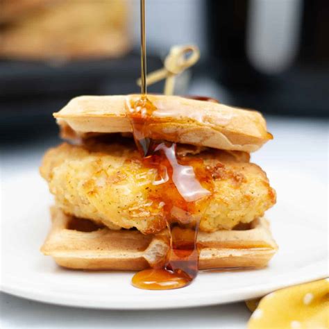 Fried Chicken And Waffles Sandwich