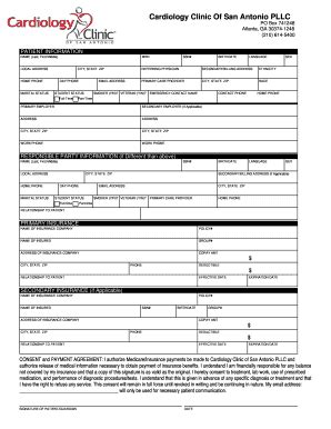 TX Cardiology Clinic Of San Antonio Patient Registration Form 2015-2026 ...
