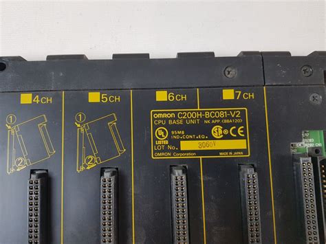 Omron c200h-bc081-v2 cpu base unit free shipping – Aeliya Marine
