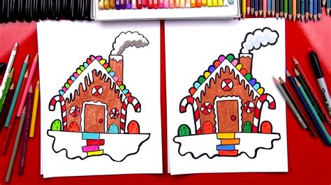 How To Draw A Gingerbread House - Art For Kids Hub - | Art for kids hub ...