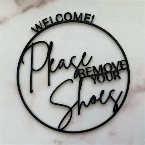 Buy Please Remove Your Shoes Wall Sign Online In India - Etsy India