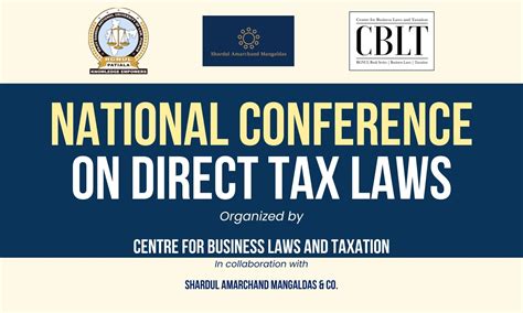 National Conference on Direct Tax Laws | CBLT, RGNUL Punjab
