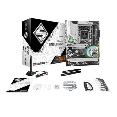 ASRock B650E Steel Legend Wi-Fi AMD AM5 DDR5 7600+ OC ATX Motherboard ...