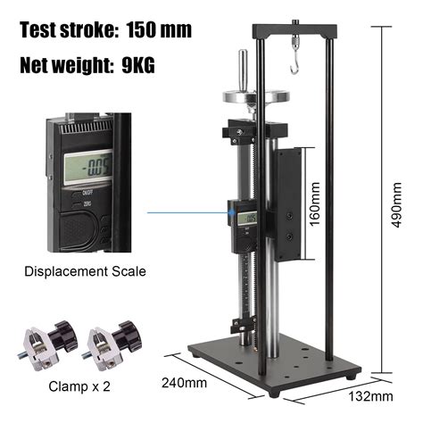 BAOSHISHAN Force Test Stand Hand Wheel-Operated Push Pull Test Stand ...