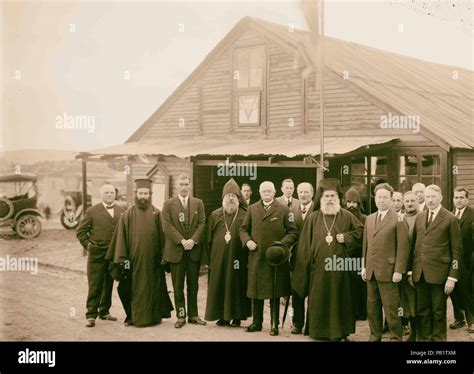 Harry Emerson Fosdick, Dr. Hart, Amer. Consul & Greek Orthodox monks ...